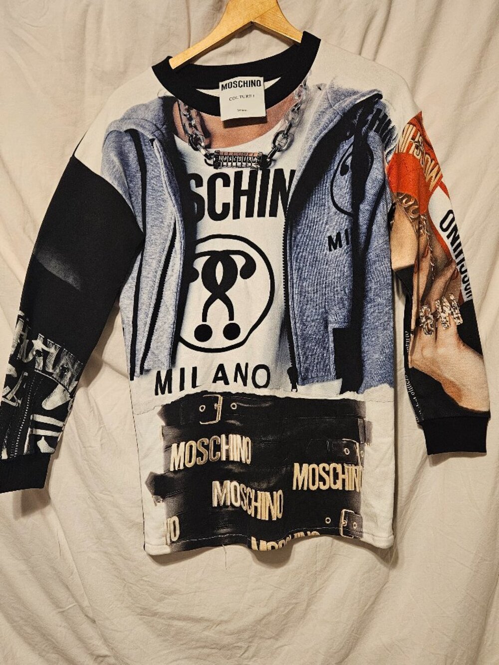 playful Moschino Couture pop-art printed sweatshirt